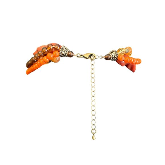 💖Vintage Multi-Strand Beaded Necklace With Adjustable Chain & Clasp - Picture 2 of 3